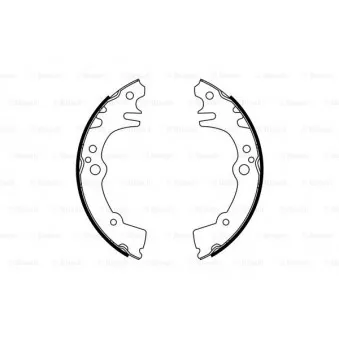Jeu de mâchoires de frein BOSCH OEM 04495B2100