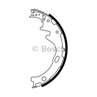 Jeu de mâchoires de frein BOSCH OEM 4406080W25
