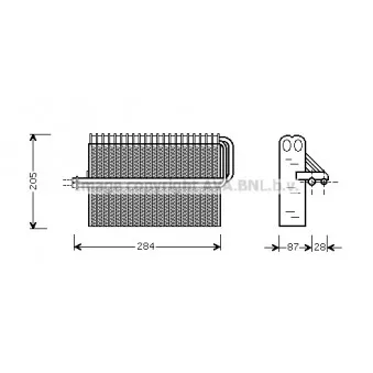 Evaporateur climatisation THERMOTEC KTT150008