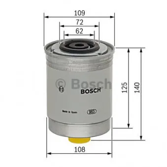BOSCH 1 457 434 185 - Filtre à carburant