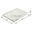 BOSCH 1 987 431 166 - Filtre, air de l'habitacle