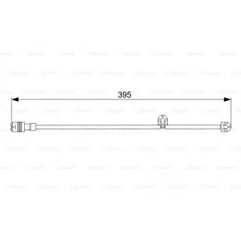 Contact d'avertissement, usure des plaquettes de frein BOSCH OEM 99761267501