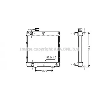 Radiateur, refroidissement du moteur AVA QUALITY COOLING OEM 1300C4 Radiateur, refroidissement du moteur AVA QUALITY COOLING OEM 1300C4