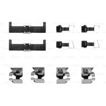BOSCH 1 987 474 088 - Kit d'accessoires, plaquette de frein à disque