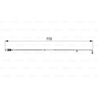 Contact d'avertissement, usure des plaquettes de frein BOSCH OEM 34351166057