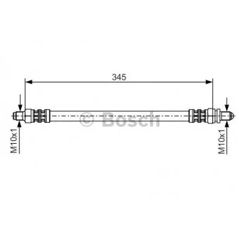 Flexible de frein BOSCH OEM 98KB2282AB