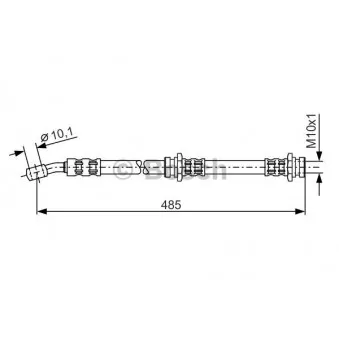 Flexible de frein BOSCH OEM 462105F001
