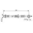 BOSCH 1 987 476 838 - Flexible de frein