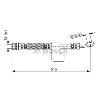 BOSCH 1 987 476 897 - Flexible de frein