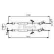BOSCH 1 987 477 222 - Tirette à câble, frein de stationnement