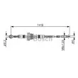 BOSCH 1 987 477 326 - Tirette à câble, frein de stationnement
