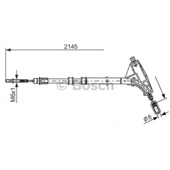 Tirette à câble, frein de stationnement BOSCH OEM 4745P7