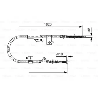 Tirette à câble, frein de stationnement BOSCH OEM 365312F000