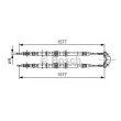 BOSCH 1 987 477 767 - Tirette à câble, frein de stationnement