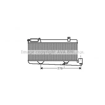 Intercooler, échangeur AVA QUALITY COOLING PE4120