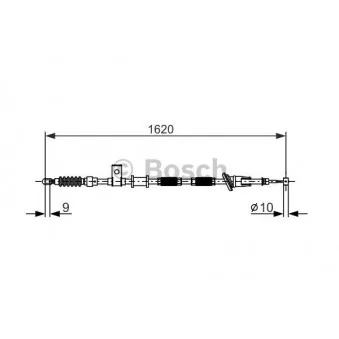 Tirette à câble, frein de stationnement BOSCH OEM 30621299
