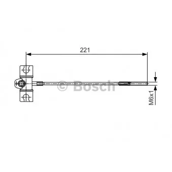 Tirette à câble, frein de stationnement BOSCH OEM 36402BM600