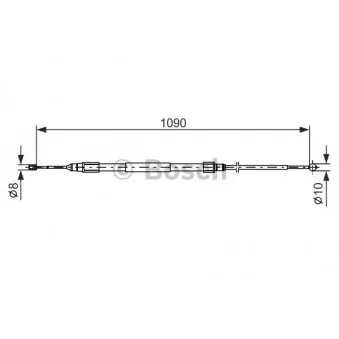 BOSCH 1 987 477 949 - Tirette à câble, frein de stationnement