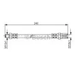 BOSCH 1 987 481 012 - Flexible de frein