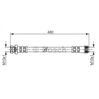 BOSCH 1 987 481 074 - Flexible de frein