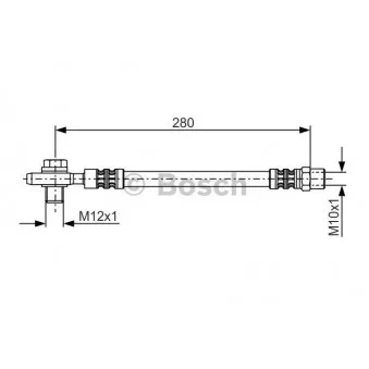 Flexible de frein BOSCH 1 987 481 082