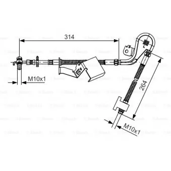 Flexible de frein BOSCH OEM 4806E5