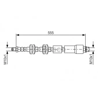 Flexible de frein BOSCH OEM 34306799424