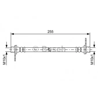 Flexible de frein BOSCH 1 987 481 585 pour MITSUBISHI LANCER 1.8 DI-D - 116cv