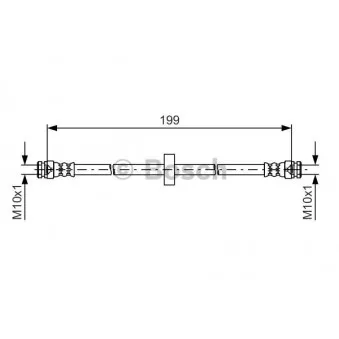 Flexible de frein BOSCH OEM 46456877