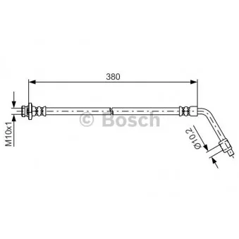 Flexible de frein BOSCH 1 987 481 623