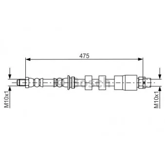Flexible de frein BOSCH OEM 34306799425