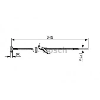 Tirette à câble, frein de stationnement BOSCH OEM BP4K44150C
