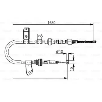 Tirette à câble, frein de stationnement BOSCH OEM 47560S10A03