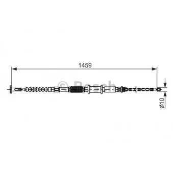 Tirette à câble, frein de stationnement BOSCH OEM 46463910
