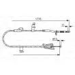 BOSCH 1 987 482 304 - Tirette à câble, frein de stationnement