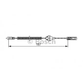 Tirette à câble, frein de stationnement BOSCH OEM 93189991