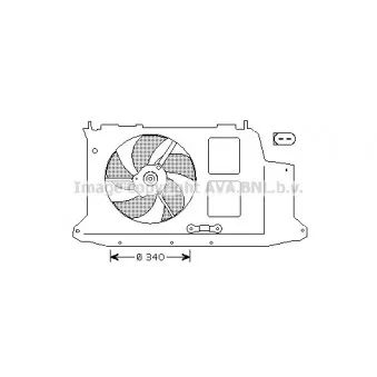 Ventilateur, refroidissement du moteur AVA QUALITY COOLING OEM 11-14 236 0004