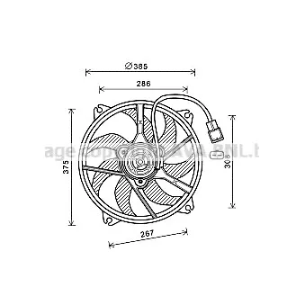 Ventilateur, refroidissement du moteur AVA QUALITY COOLING OEM BSG 70-510-001
