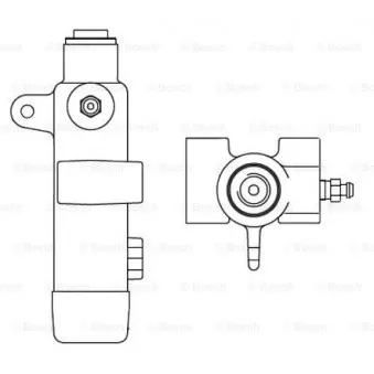 Cylindre récepteur, embrayage BOSCH F 026 005 086