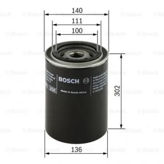 BOSCH F 026 407 056 - Filtre à huile