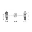 AVA QUALITY COOLING PED055 - Filtre déshydratant, climatisation