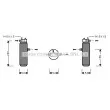 Filtre déshydratant, climatisation AVA QUALITY COOLING [PED194]