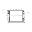 Radiateur, refroidissement du moteur AVA QUALITY COOLING [PR2016]
