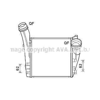 AVA QUALITY COOLING PR4085 - Intercooler, échangeur