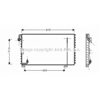 Condenseur, climatisation AVA QUALITY COOLING PR5019