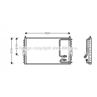 Condenseur, climatisation AVA QUALITY COOLING PR5020
