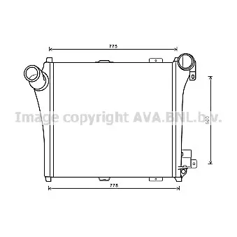Intercooler, échangeur AVA QUALITY COOLING OEM 20968099