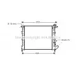 Radiateur, refroidissement du moteur AVA QUALITY COOLING [RT2109]