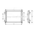 AVA QUALITY COOLING RT2233 - Radiateur, refroidissement du moteur