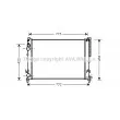 Radiateur, refroidissement du moteur AVA QUALITY COOLING [RT2237]